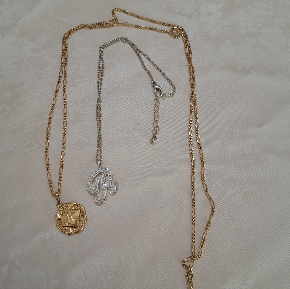 R Letter Necklaces Initial Jewelry